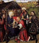 DARET, Jacques Altarpiece of the Virgin oil painting artist